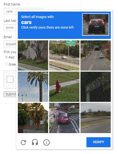 Google ReCaptcha Google reCaptcha