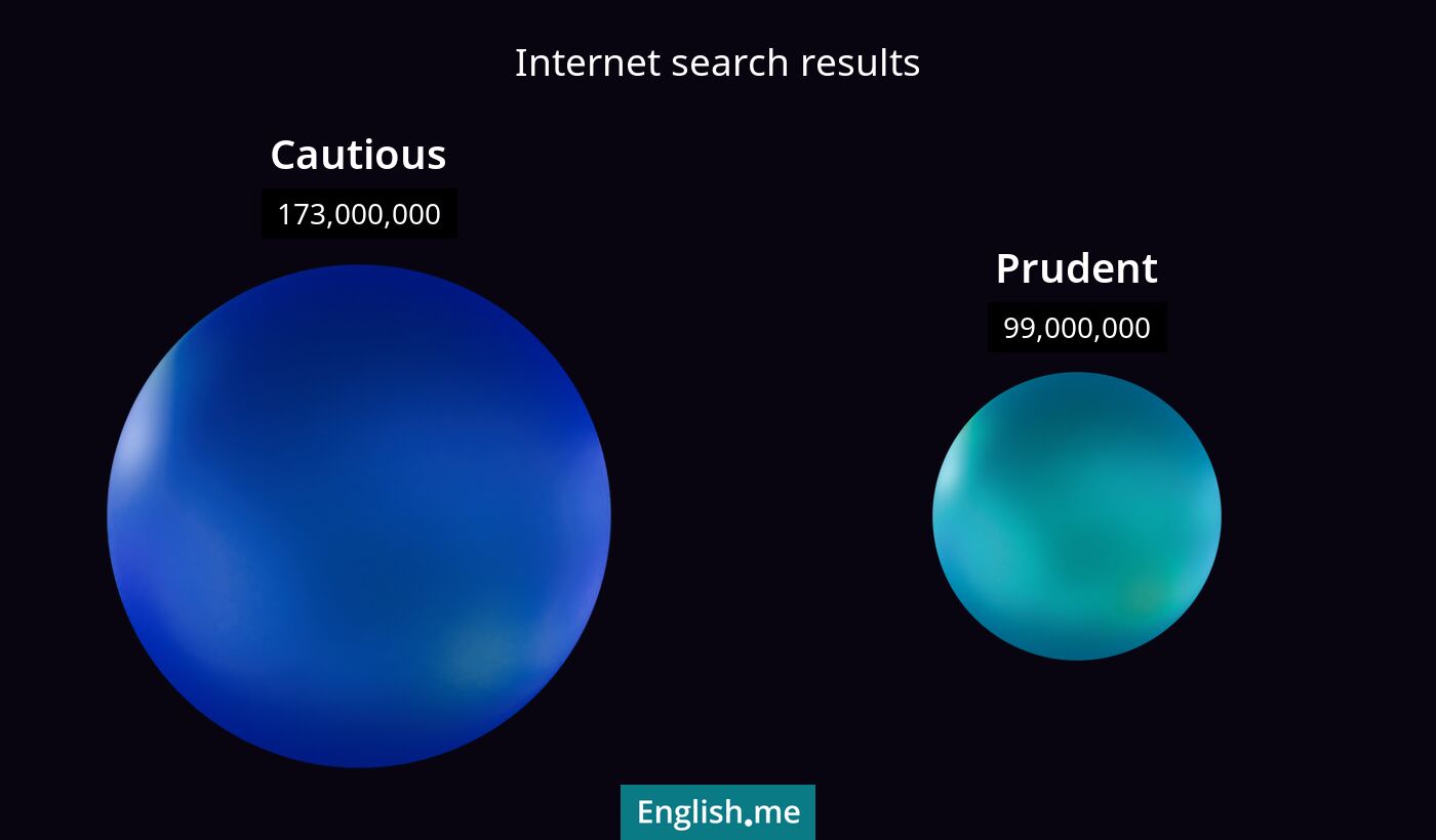 Internet search results for cautious) and prudent