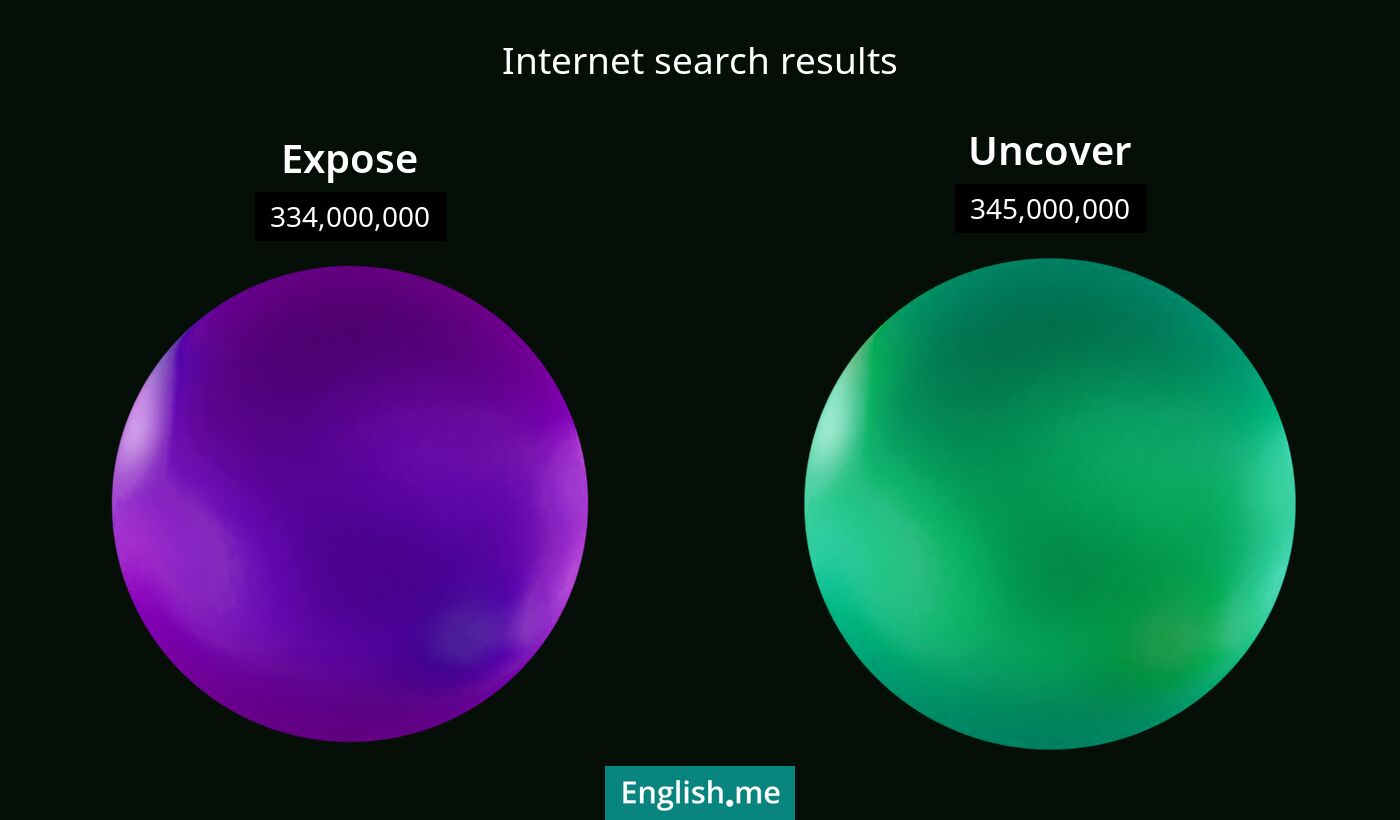 Internet search results for expose) and uncover