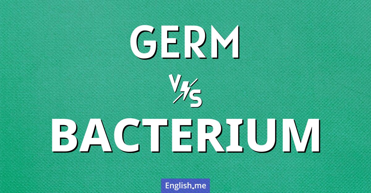 "Germ" (Keim) gegen "Bacterium" (Bakterium)