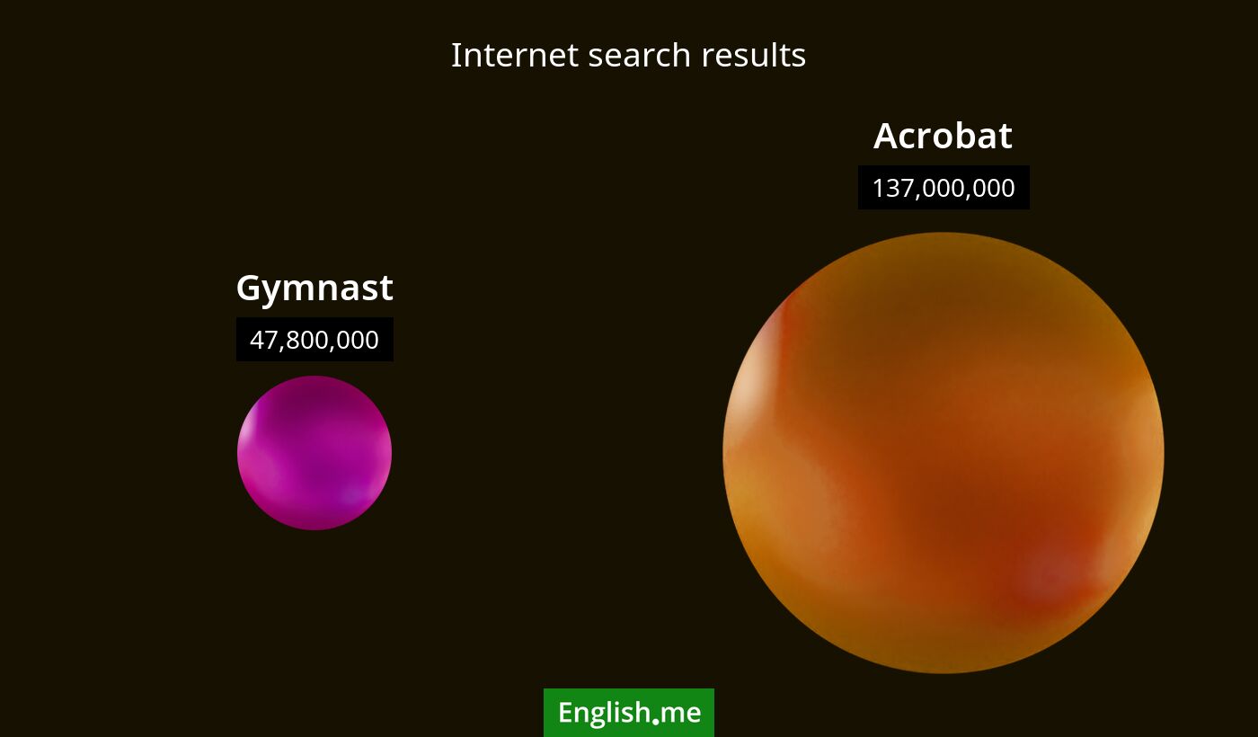 Internet search results for gymnast) and acrobat