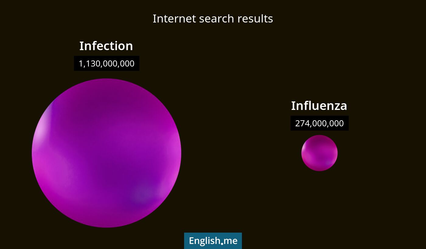 Internet search results for infection) and influenza
