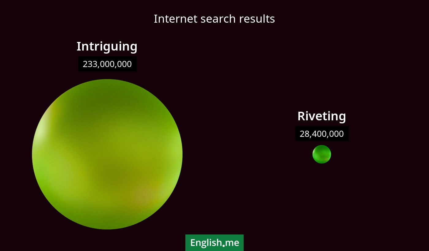 Internet search results for intriguing) and riveting