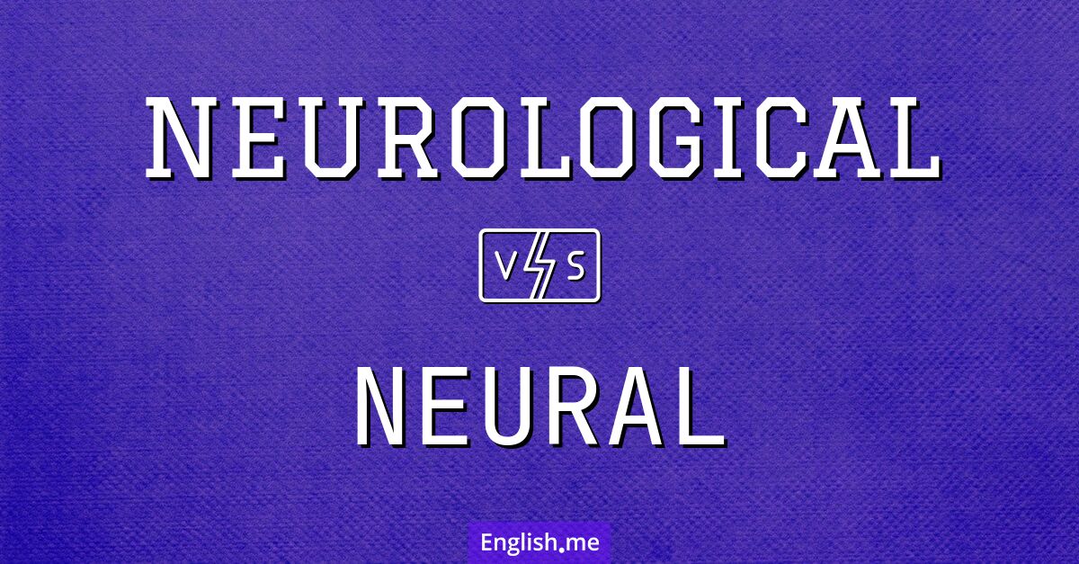 "Neurological" (neurologisch) gegen "Neural" (neural)