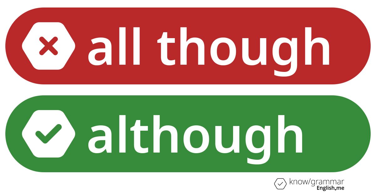 Warum ist "all though" im Englischen falsch? Warum ist "all though" im Englischen falsch?