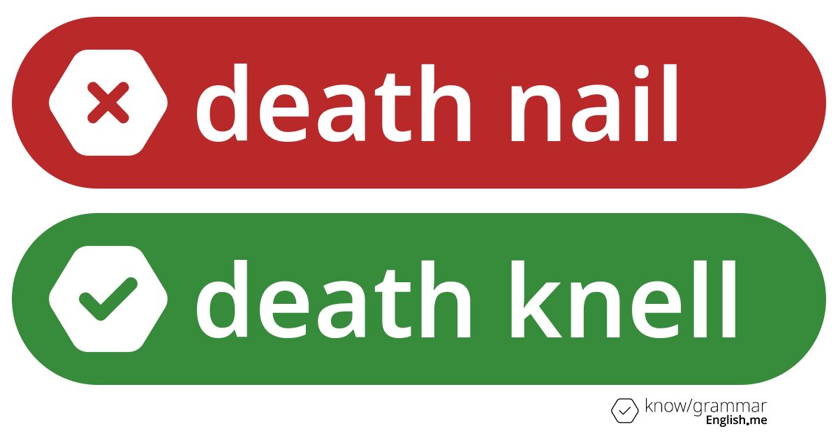 Warum ist "death nail" im Englischen falsch?