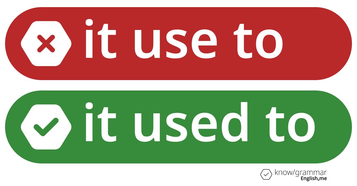 Warum ist "it use to" im Englischen falsch?