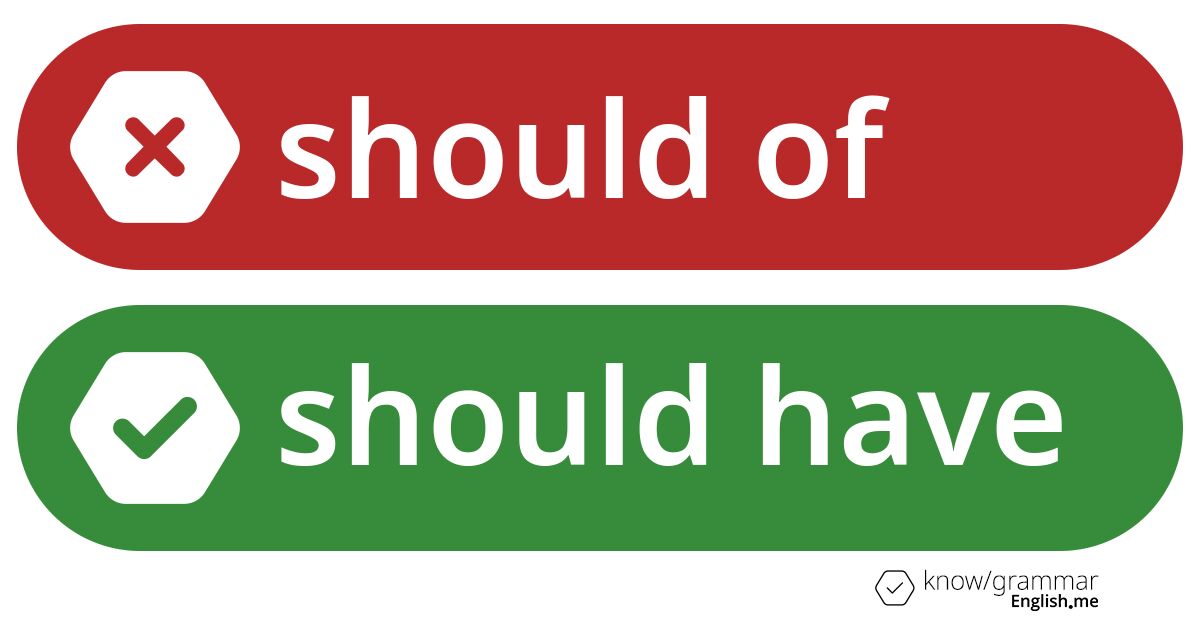 Warum ist "should of" im Englischen falsch?