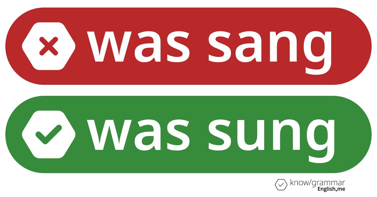 Warum ist "was sang" im Englischen falsch?