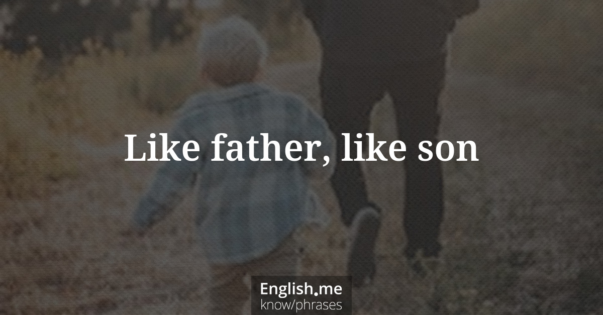 Erklärung &#8220;Like father, like son&#8221;