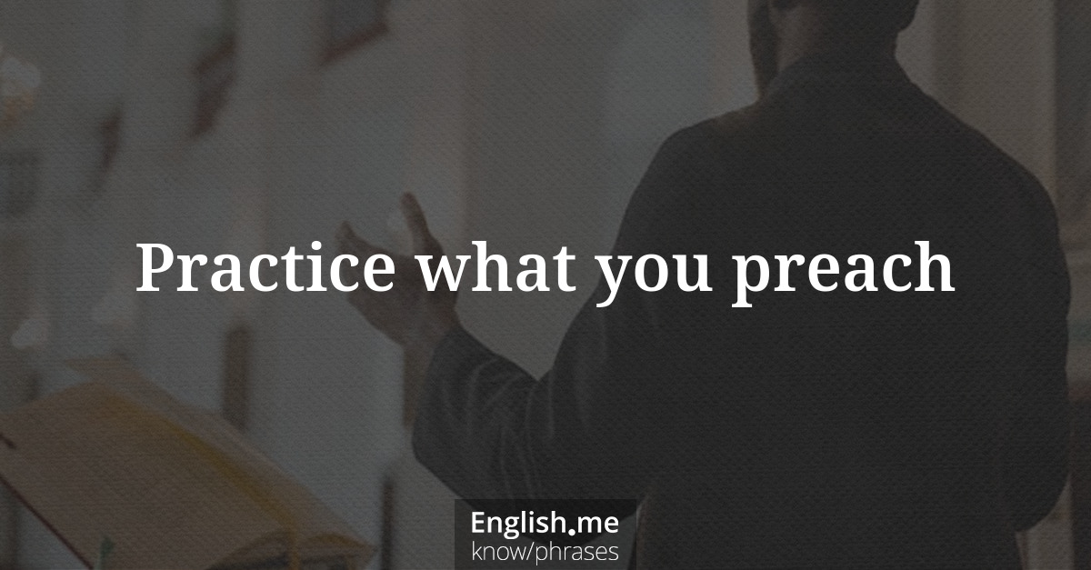 Erklärung &#8220;Practice what you preach&#8221;