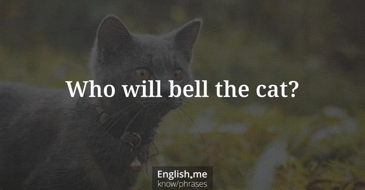 Erklärung &#8220;Who will bell the cat?&#8221;
